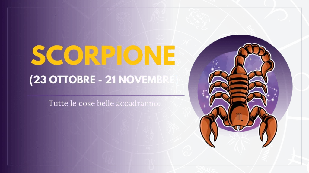 Oroscopo Scorpione
